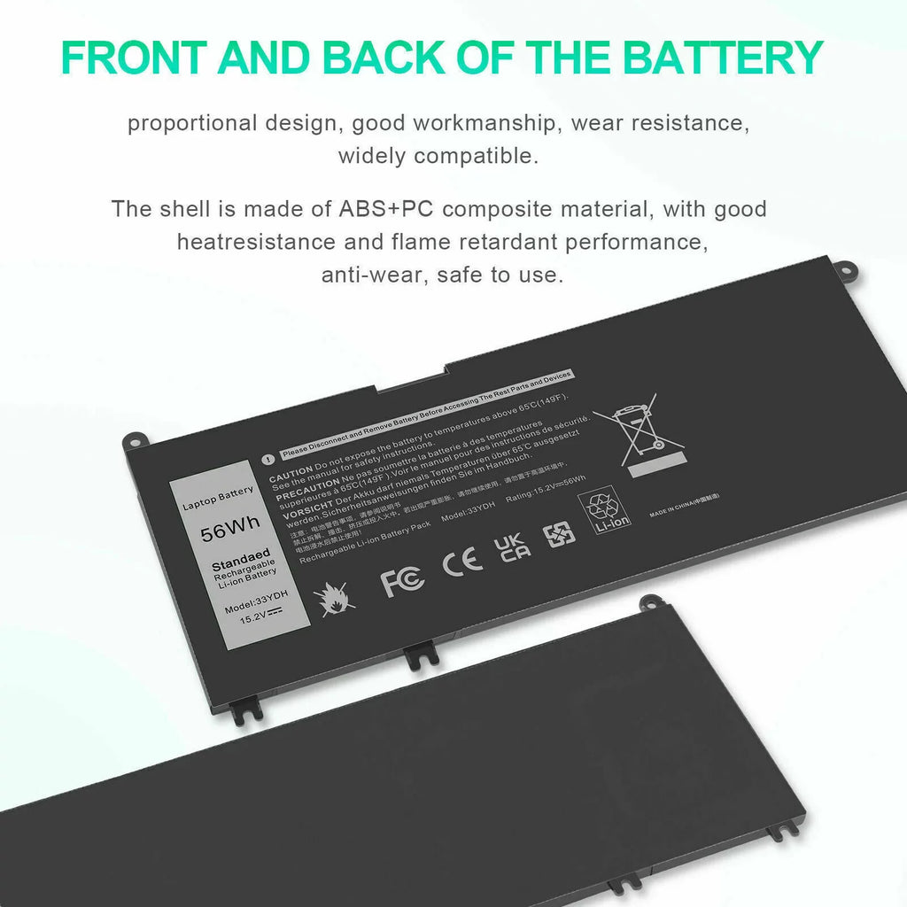 FOR  INSPIRON - 7773 7577 7778 56WH LAPTOP BATTERY 56WH J9NH2 33YDH