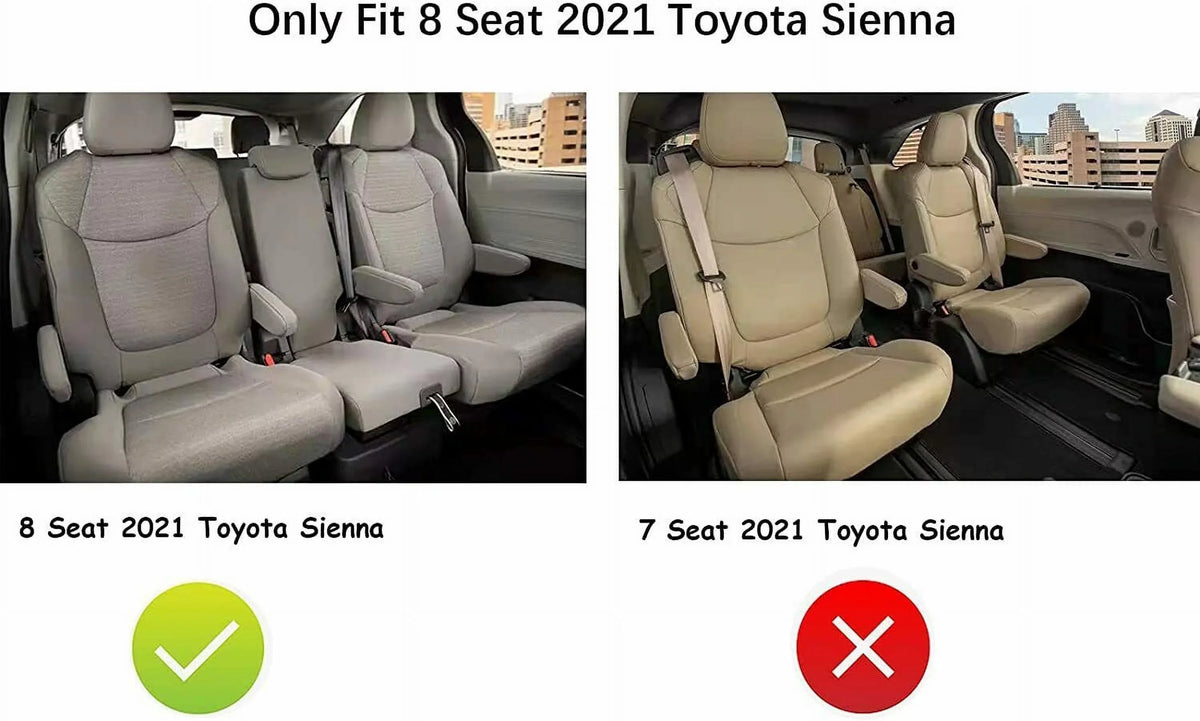 3W Cargo Liner matching for  Sienna 8 seats 2021-2023 TPE All atmospheric conditions Custom Fit Trunk Mat for 2021 2022  Sienna ( (for Spare Tire Model ), Black