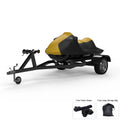 Weatherproof Jet Ski shield For YAMAHA Wave Runner FX Limited SVHO 2017-2018 - YELLOW / Black - All atmospheric conditions - Trailerable - Protects from Rain, Sun, & More! Includes Trailer Straps & Storage Bag