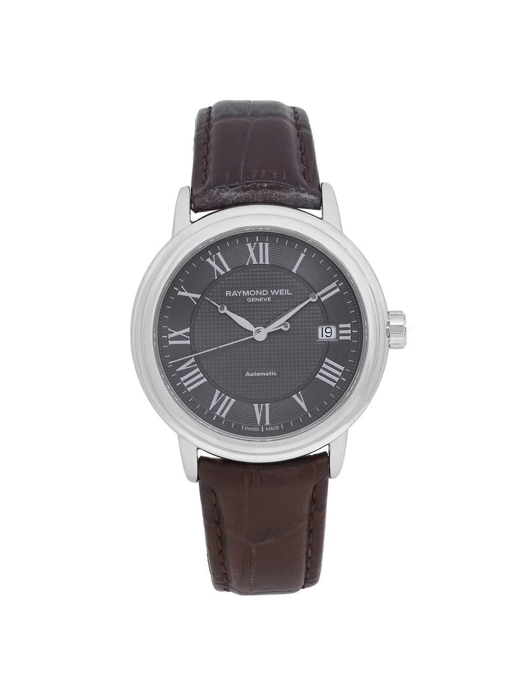 Raymond Weil Maestro 39mm Steel Gray Dial Automatic Mens Watch 2837-STC-00609