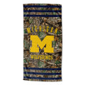 The Northwest Group  Michigan Wolverines 30"x 60" Three Stripes Beach Towel