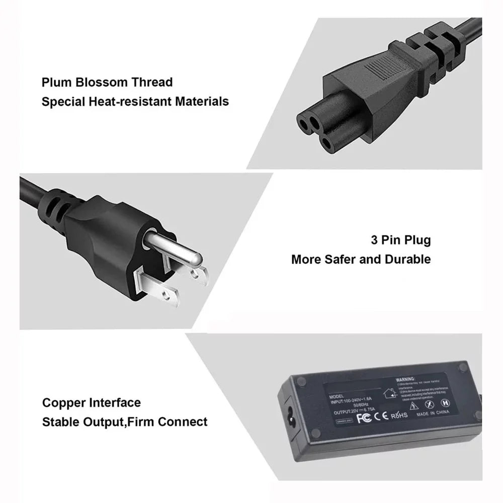 CJP-Geek 135W AC Adapter Charger Power Cord for  Legion Y520 Y520-15IKB Y520-15IKBN