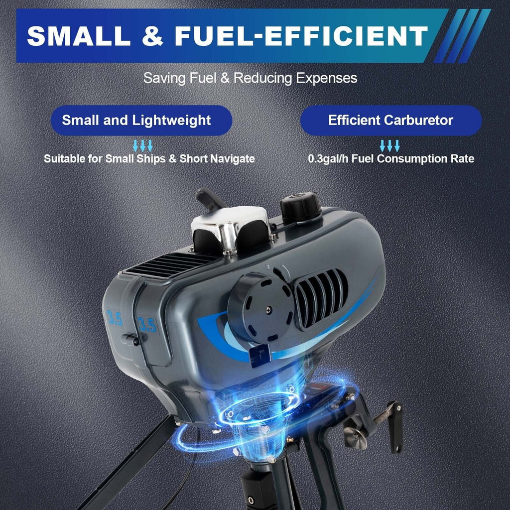 2-Stroke 3.5  Outboard Motor vessel Engine with moisture Cooling System Fishing craft Engine
