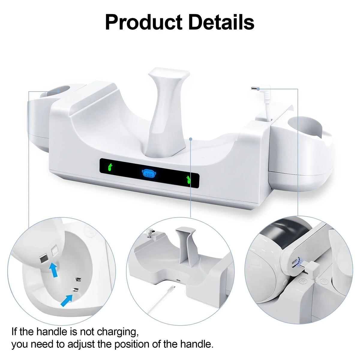 EEEkit Charging Station Fit for Oculus/Meta Quest 3 Headset and Controller, Dual-use Charging Stand with 2 Rechargeable Batteries, Battery shield, Wall Mount Charging Dock