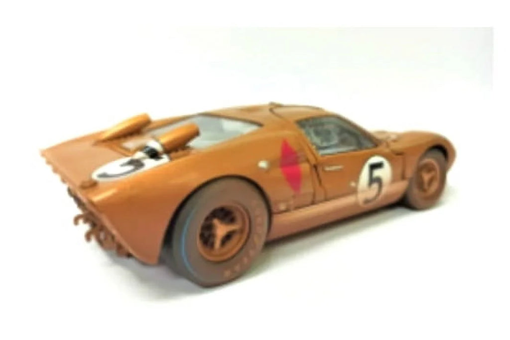 1966  GT-40 MK II #5 After Race (Dirty Version), Gold - Shelby Collectibles SC430G - 1/18 scale Diecast Model Toy Car
