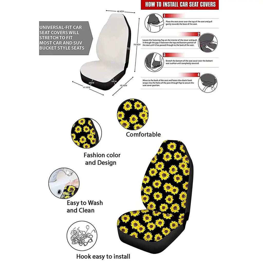 Binienty Car Seat shield for Carseat SUV Van Auto Interior Accessories,Center Console Pad,Front Back Seat Protector shield,Steering Wheel Pad,Armrest wrap,8pcs Running Horse Western Aztec Design