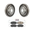 Transit Auto - Front Coated Disc Brake Rotors And Ceramic Pads Kit For 2017-2020 Honda Civic Si with Sedan KGA-100132