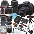 EOS 90D DSLR Camera with 18-55mm, 75-300mm Lens, SanDisk 64GB Card, Backpack, Flash, Tripod and ZeeTech Accessory Bundle