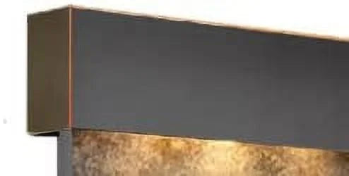 Adagio OFR1502 Olympus Falls Round Wall Fountain - Blackened Copper-Green Natural Slate