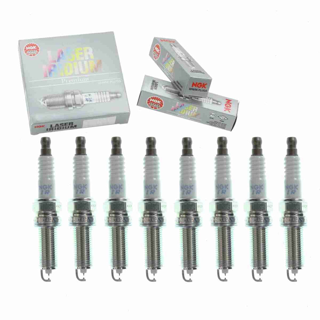 8 pc NGK Laser Iridium Spark Plugs appropriate with Hyundai Genesis 5.0L V8 2012-2016