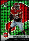 Patrick Mahomes II Card 2021 Panini Mosaic Mosaic Green #1
