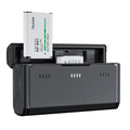 Dcenta Charging Case with TELESIN CMR-001 2pcs NP-BX1 Batteries + 3-Slot Battery: suitable with  ZV-1/ RX100M6/ H400/ WX350/ RX100/ HX50/ HDR-PJ410/ FDR-X3000R/ HDR-CX405/ FDR-