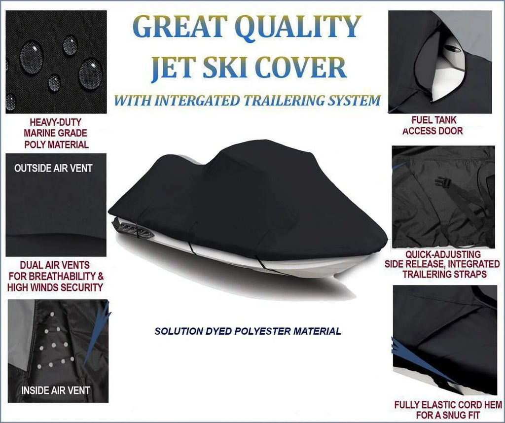 BLACK 600 DENIER JetSki protector matching for JET SKI wrap Kawasaki STX-15F 2018 2019 2020