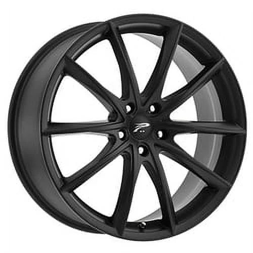 Platinum 435SB Flux 17x8 5x114.3 +40et Satin Black With Satin Clear-Coat Wheel Fits select: 1996-2018  RAV4, 1997-2023 HONDA CR-V