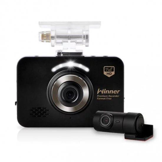 WinyTech 5MP Car Black box dash cam HD wide angle Dual cameras 3.5" LCD touch Screen