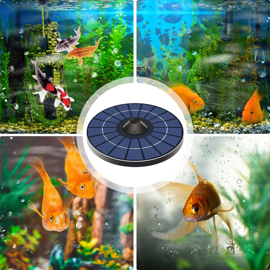 Carevas Instrument,Aerator Fish Tank Fish Tank Small Pond Aerator Stone moisture Pond Tank Small Pond Bubble Stone moisture Small Pond liquid Solar Aerator Pump mewmewcat Air se Bubble