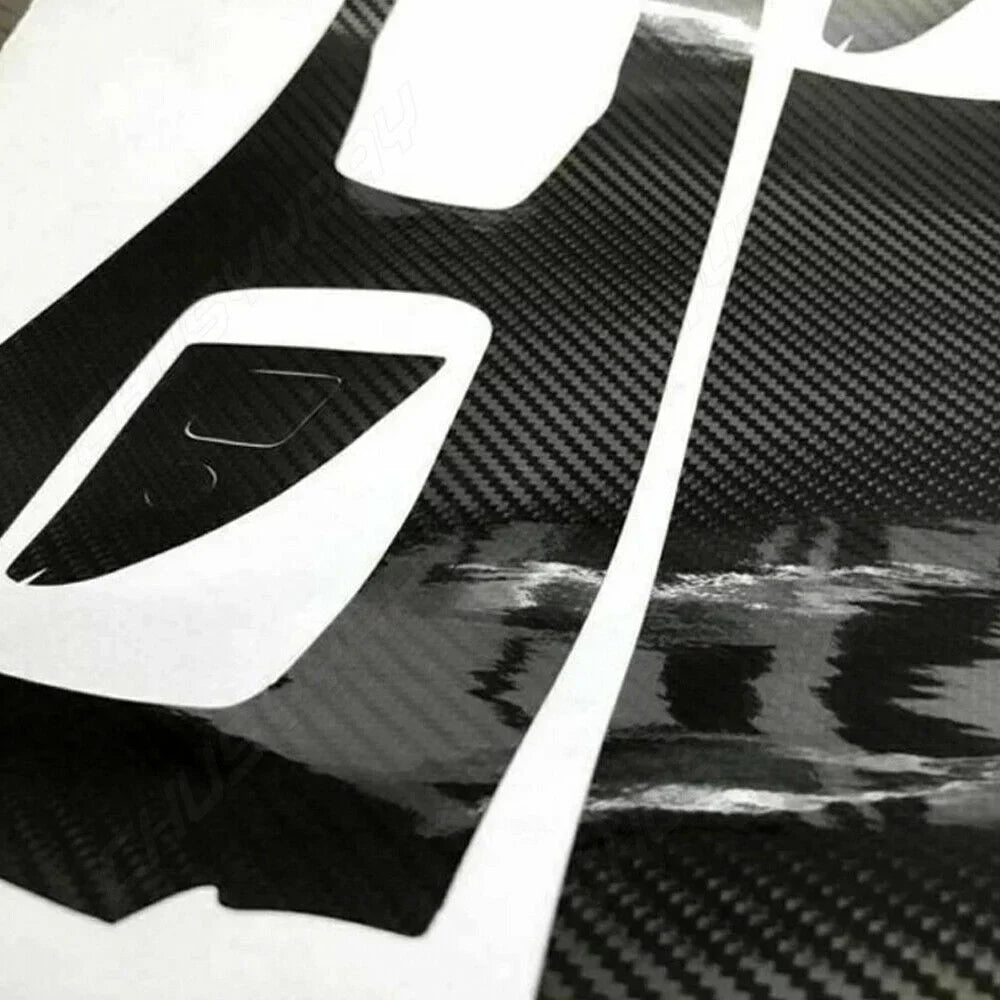 For  X6 F16 2015 2016 2017 2018 Black Interior protector Trim  5D Carbon Fiber （For left-hand drive vehicles）