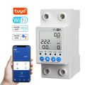 Tuya WiFi Intelligent Leakage Protecting Switch Current Voltage Monitoring Circuit Breaker Timer Function Power Meter matching with Amazon Alexa and Google home for Voice Control