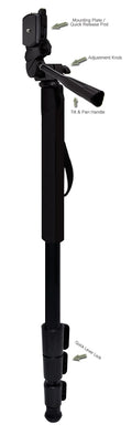 Professional Black 72" Monopod / Unipod (Quick Release) For  VIXIA HF R800