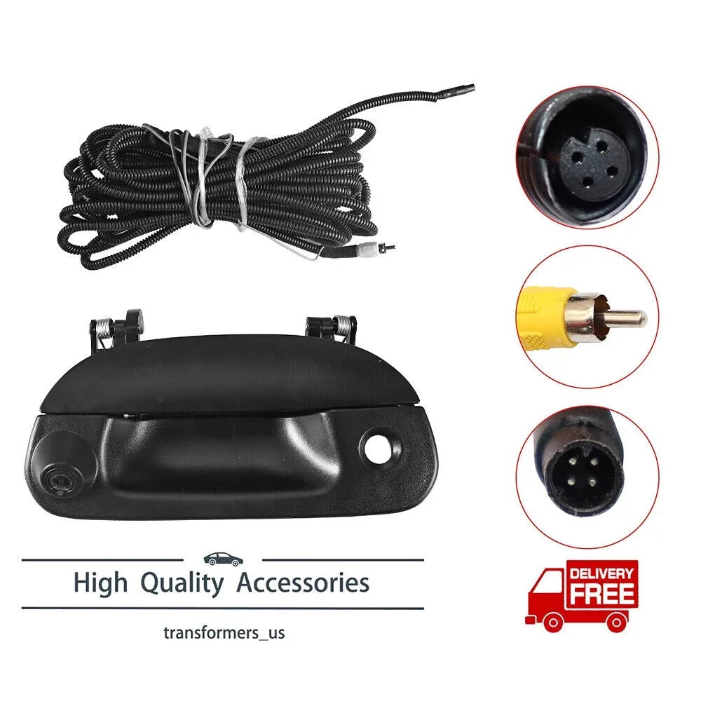 Paddsun FIT  F150 F250 97-07 Rear View Backup Camera Kit w/ Wiring & Tailgate Handle