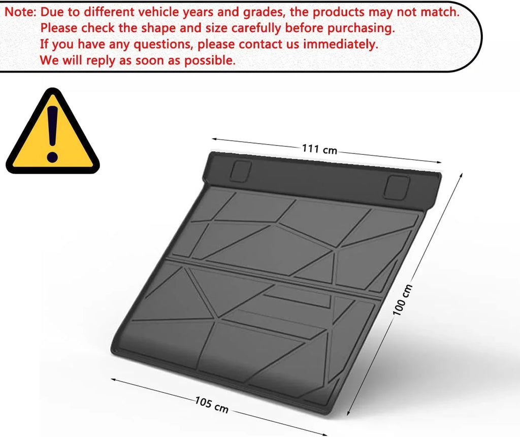 TPO Cargo Mats Cargo Liner Protection For 2017-2022 Honda CRV All climate No Hybrid