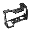 Camera Cage Aluminum Alloy Video Cage Replacement for  A7M3 A7R3 A9 Mirrorless Camera with Cold Shoe Mount 1/4 Inch & 3/8 Inch Screw Holes