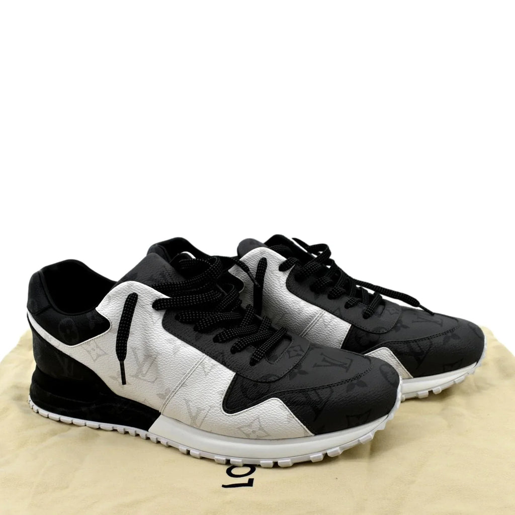 Pre-owned LOUIS VUITTON Runaway Monogram Sneakers Bicolor US 9-9