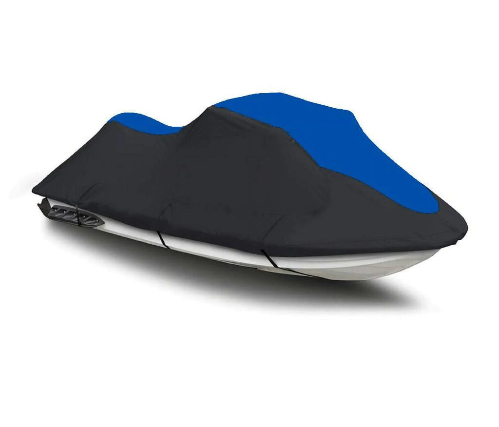 BLACK / BLUE HEAVY-DUTY, TOP OF THE LINE Jet Ski protector appropriate for Yamaha WaveRunner XLT 800 2002 2003 2004
