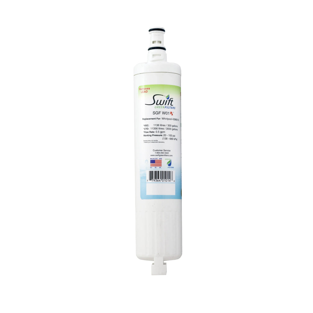 Swift Green Filters SGF-W01 RX Replacement Whirlpool 4396508 EDR5RXD1 Refrigerator aqua Filter (3 Pack)