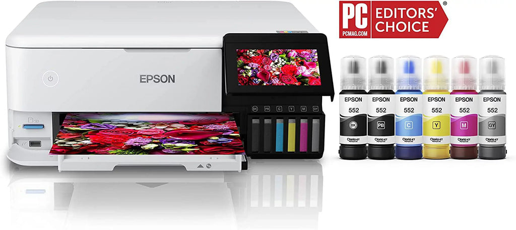 Epson EcoTank Photo ET-8500 C11CJ20201 All-in-One Printer - White