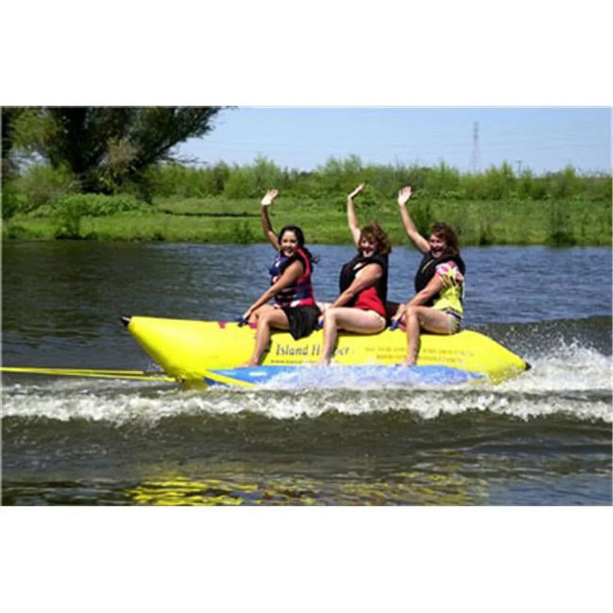 Aqua Sports 420-3 3 Passenger  13 feet in-line Seats Island Hopper Recreational Banana moisture Sled