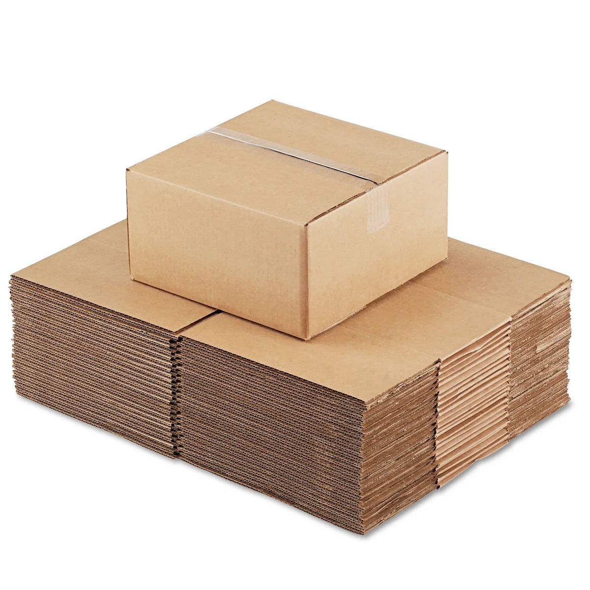 General Supply Brown Corrugated - Fixed-Depth Shipping Boxes, 12l x 12w x 6h, 25/Bundle -UFS12126