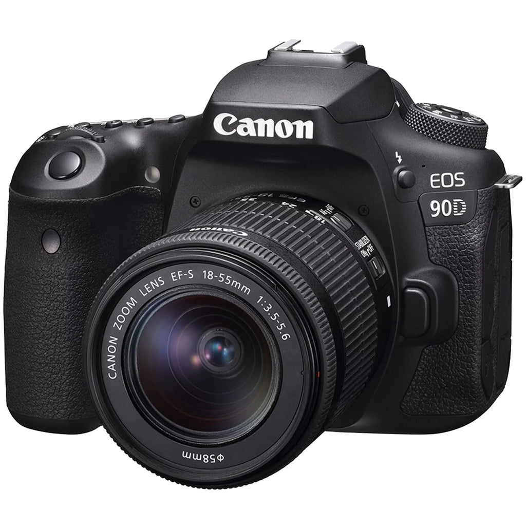 EOS 90D DSLR Camera with 18-55mm, 75-300mm Lens, SanDisk 64GB Card, Backpack, Flash, Tripod and ZeeTech Accessory Bundle