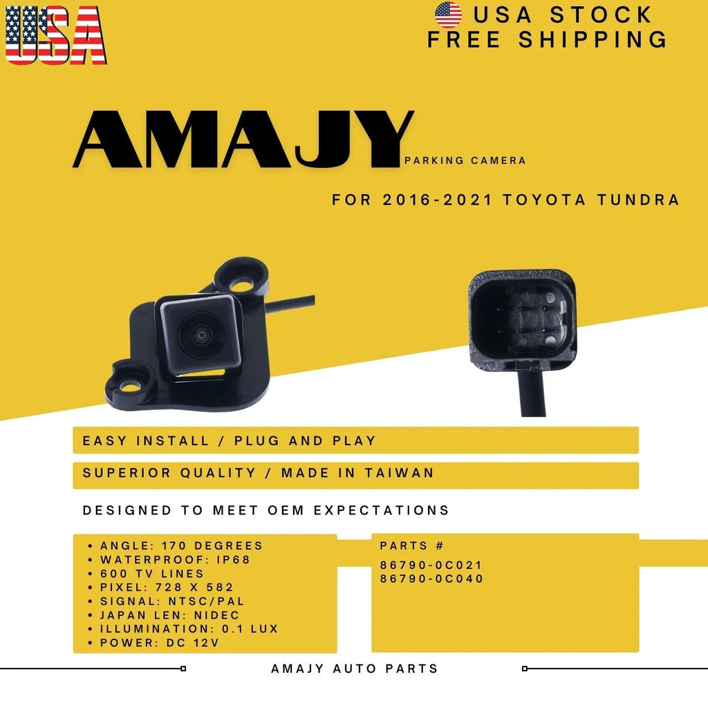 Backup Camera Replaces for 16-21  Tundra 86790-0C021 86790-0C040