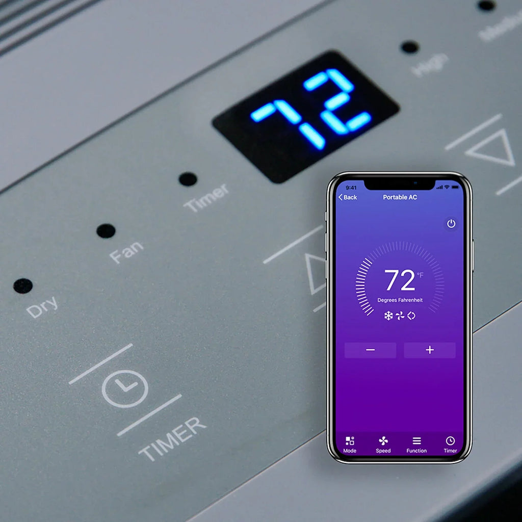 Ft.. Emerson Quiet Kool SMART Portable Air Conditioner with Remote, Wi-Fi, and Voice Control for Rooms up to 300-Sq