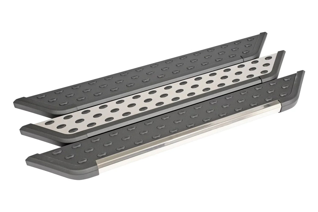 Dee Zee DZ16322 NXt Running Board, Black w/Chrome Trim, 6" Step Area