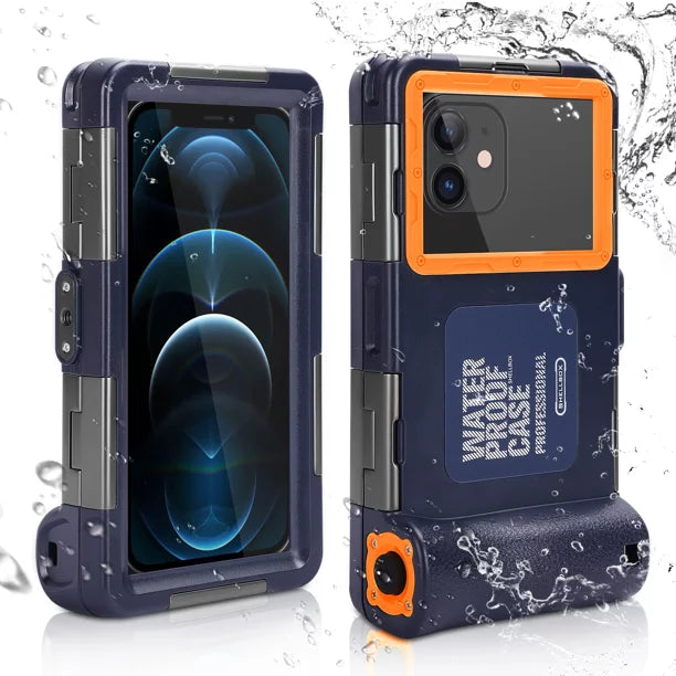 UrbanX Professional [15m/50ft] Swimming Diving Surfing Snorkeling Photo Video Waterproof Protective Case Underwater Housing for  Galaxy F62 And all Phones Up to 6.9 Inch LCD with Lanyard