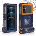 UrbanX Professional [15m/50ft] Swimming Diving Surfing Snorkeling Photo Video Waterproof Protective Case Underwater Housing for  Galaxy F62 And all Phones Up to 6.9 Inch LCD with Lanyard