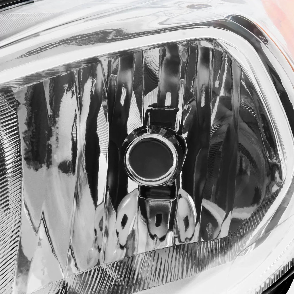 AKKON - Fits 2014 2015 2016 2017  Fiesta Titanium Sedan Hatchback [Halogen Type] Chrome Headlight Driver Left Headlamp