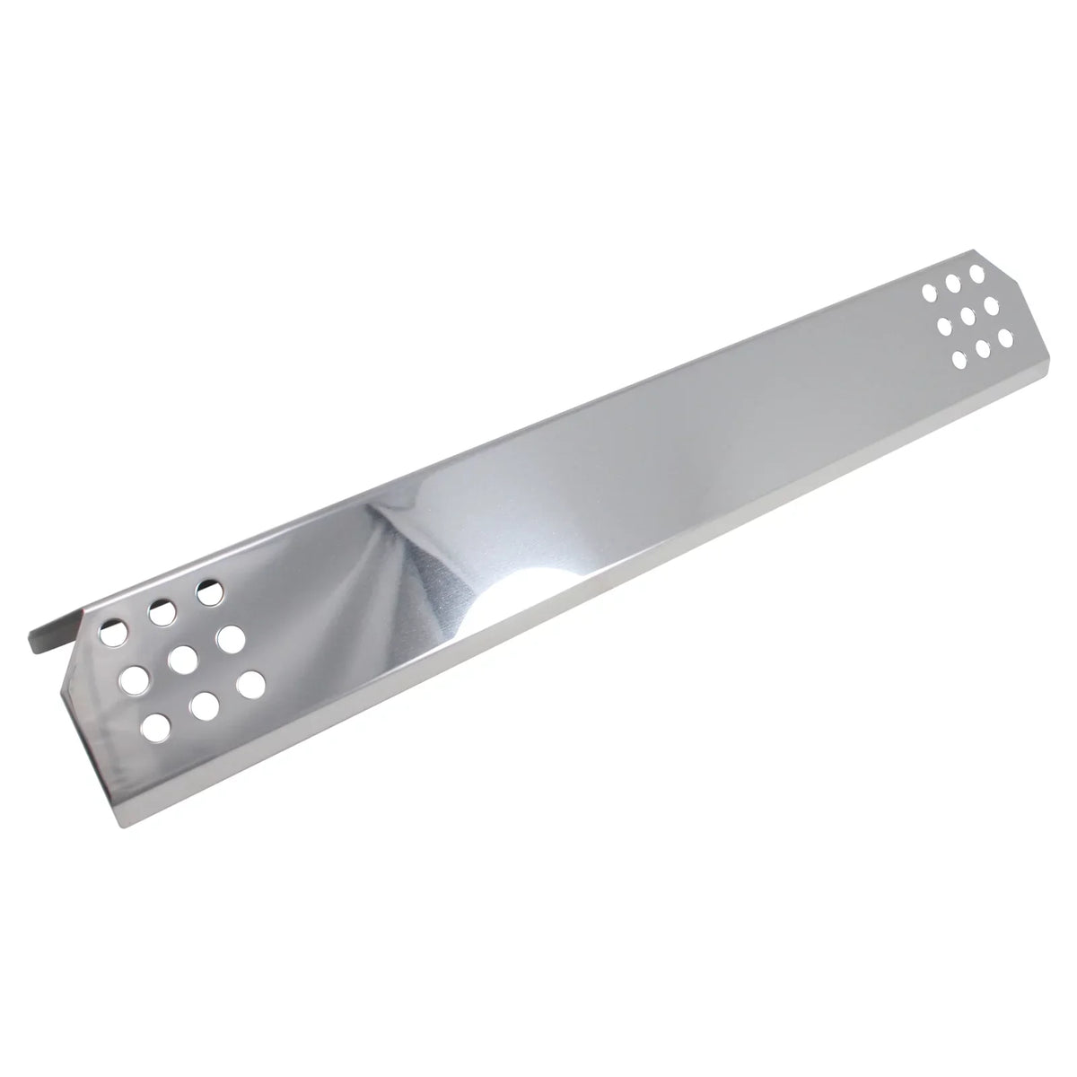 4-Pack BBQ Grill Heat Shield Plate Tent Replacement Parts for Part Number 97451 - appropriate Barbeque Stainless Steel Flame Tamer, Guard, Deflector, Flavorizer Bar, Vaporizer Bar, Burner protector 16 1/8"