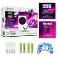 Xbox Series S – Fortnite & Rocket League Bundle (Disc-free Gaming) - White, 512 GB Video Game Consoles, Bundled with Silicone Controller shield Skin + Batteries and Charger Accessories Set