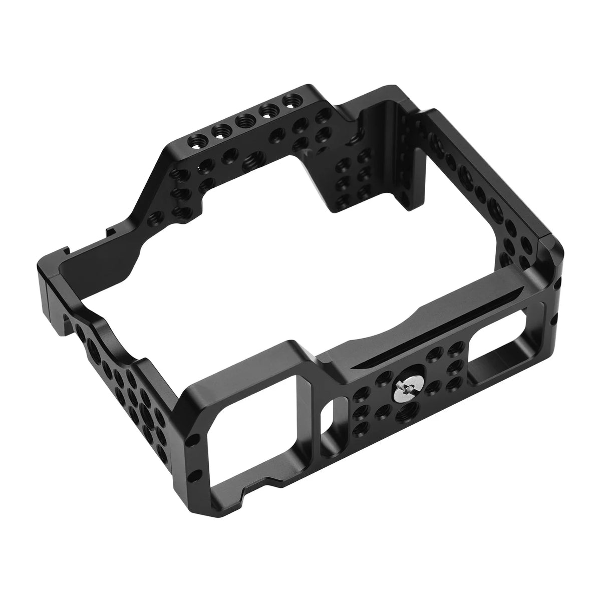 Camera Cage Aluminum Alloy Video Cage Replacement for  A7M3 A7R3 A9 Mirrorless Camera with Cold Shoe Mount 1/4 Inch & 3/8 Inch Screw Holes
