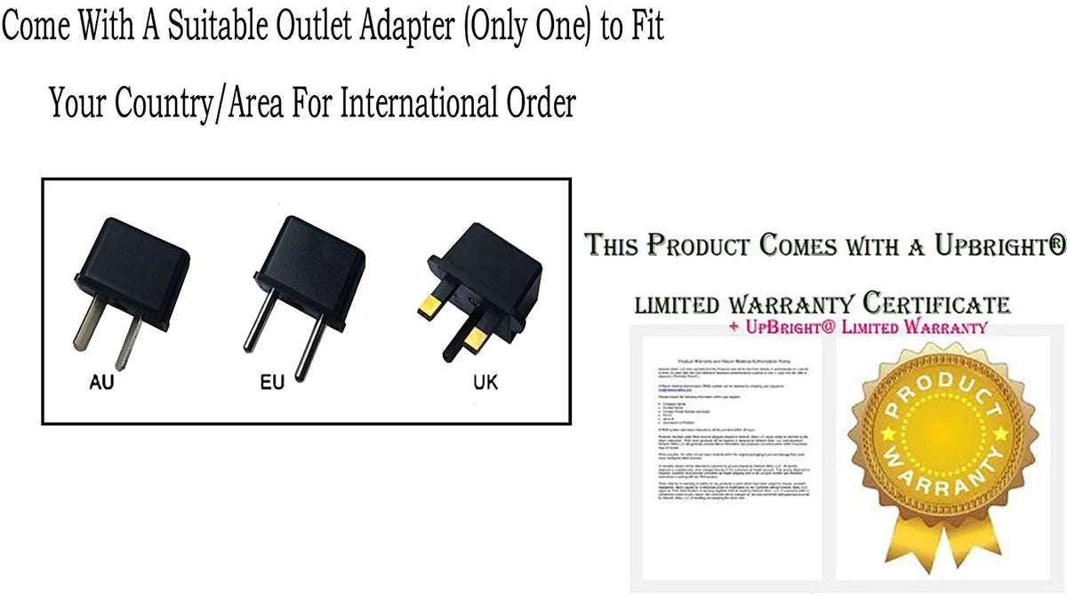 UPBRIGHT NEW Global AC / DC Adapter For  Vostro 14 3000 3459 14-3459 14" LED Laptop Notebook PC Power Supply Cord Cable PS Battery Charger Mains PSU