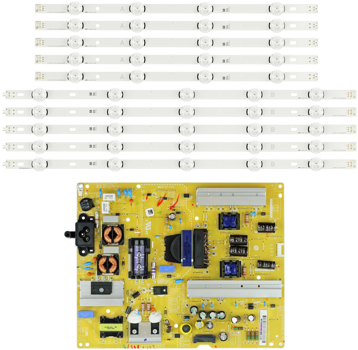 NC500DUN-VXBP2 LED Backlight Strips / Power Supply Combo 50LF / 50LB Models