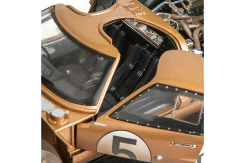 1966  GT-40 MK II #5 After Race (Dirty Version), Gold - Shelby Collectibles SC430G - 1/18 scale Diecast Model Toy Car
