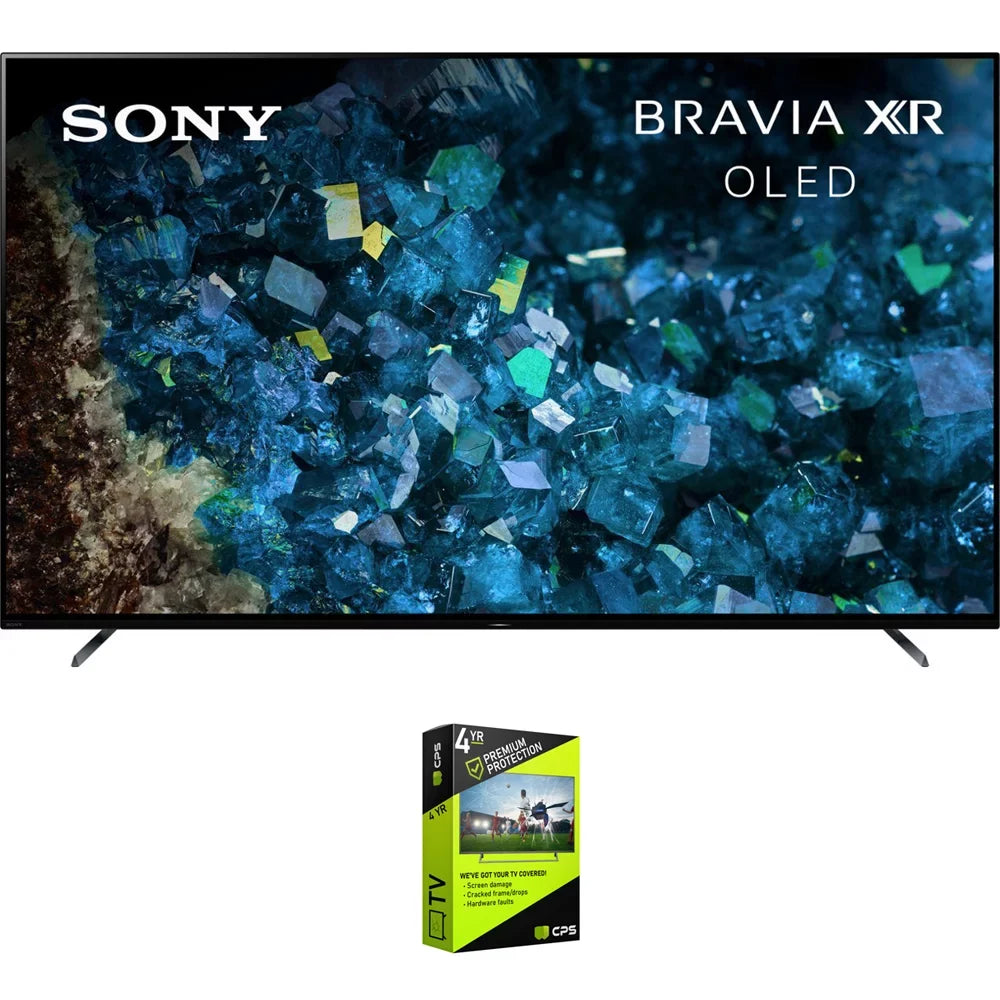 XR55A80L BRAVIA XR 55 Inch A80L OLED 4K HDR Smart TV with Google TV Bundle with 4 YR CPS Enhanced Protection Pack (2023 Model)