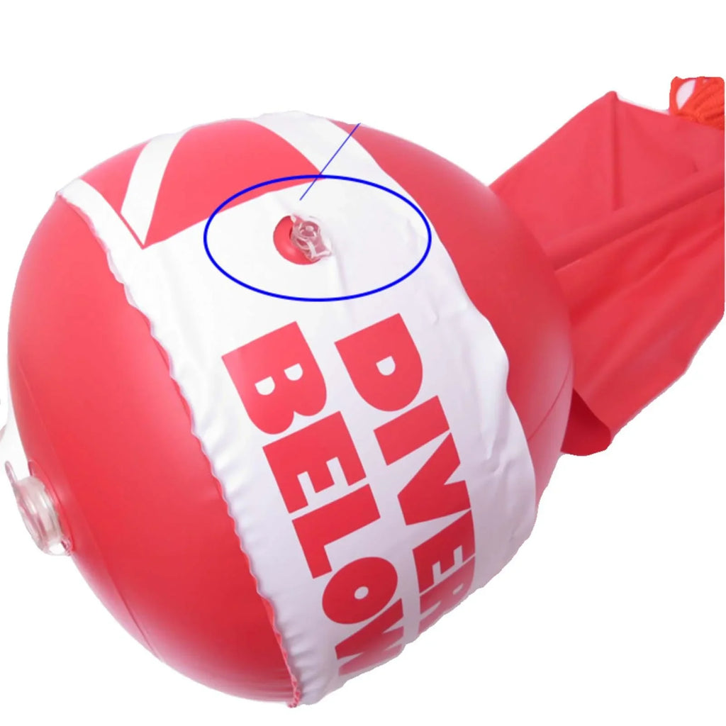 AMLESO Dive Flag Float Buoy Dive Flag High Visibility Float , Inflatable Floater for Surface ing, Diving, Fishing