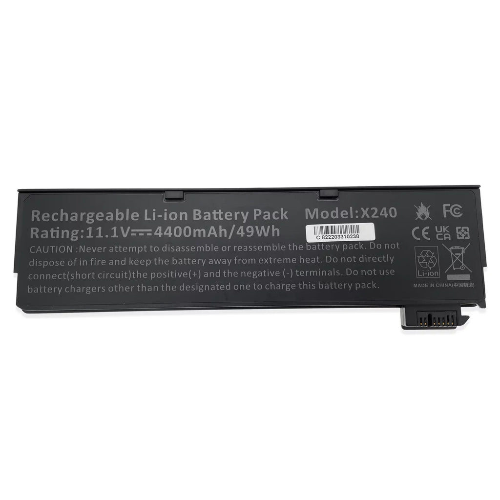 Battery for  ThinkPad P50S W550s T440 T450 T460 S440 S540 K2450 L450 L460 L470 T440 T450 T550 45N1130 45N1125 0C52861 4400mAh