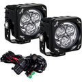 Square 3 LED Cannon CG2 Lights - Pack of 2. Vision X Lighting CG2-OPM310KIT 3.0 in