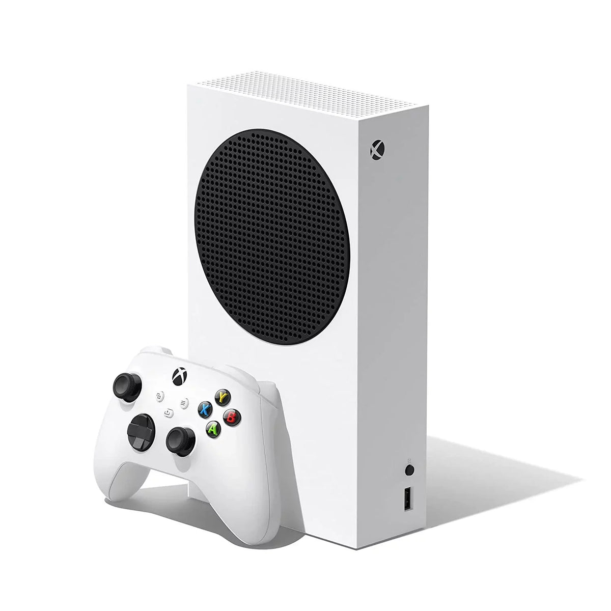 Xbox Series S – Fortnite & Rocket League Bundle (Disc-free Gaming) - White, 512 GB Video Game Consoles, Bundled with Silicone Controller shield Skin + Batteries and Charger Accessories Set